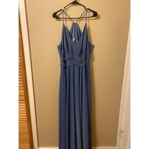 Davids bridal plus size floor length dress